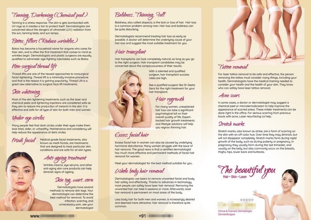 Clinic brochure inner spread