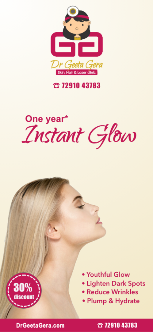 insta glow campaign poster