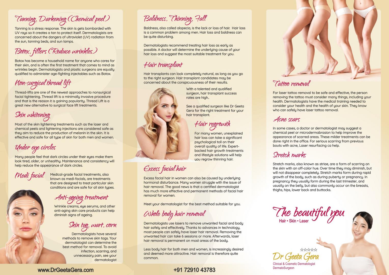 trifold brochure - Dr Geeta Gera